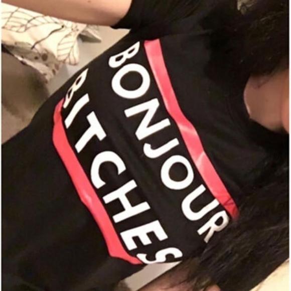 Bonjour BITCH*s Tee - Picture 6 of 7